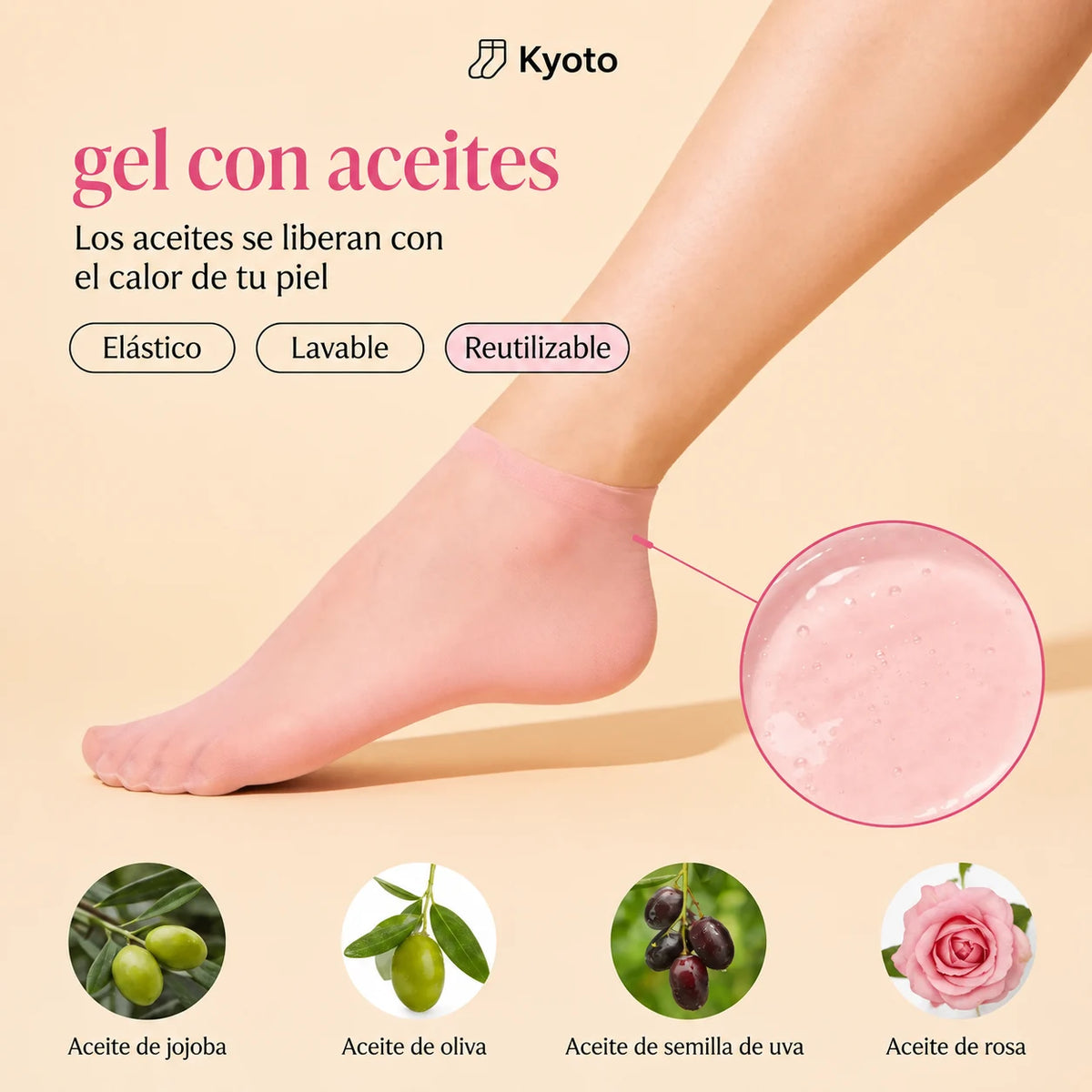Par Calcetines hidratantes en Gel
