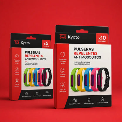 Solvix - Pulsera repelente anti mosquitos con aceites esenciales