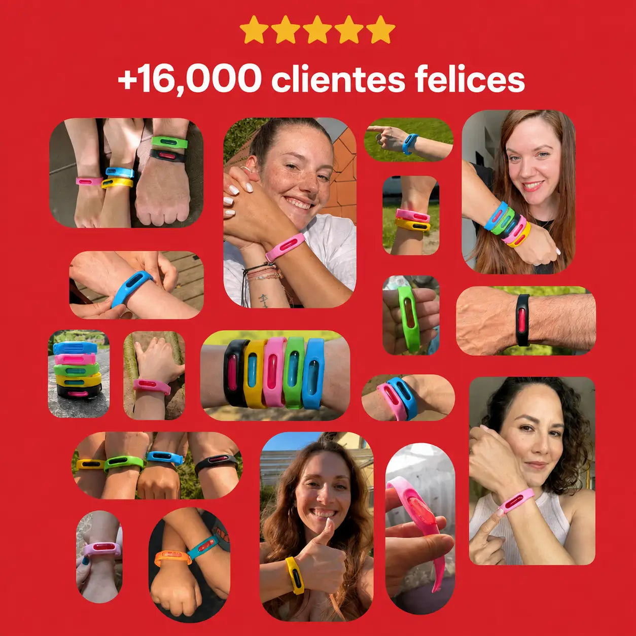 Solvix - Pulsera repelente anti mosquitos con aceites esenciales