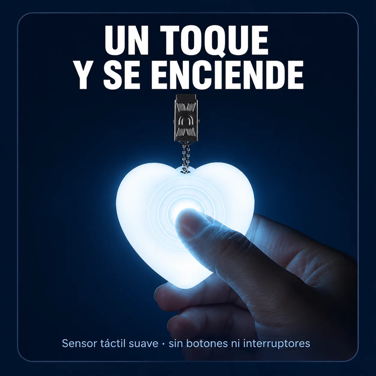 Corazón LED táctil