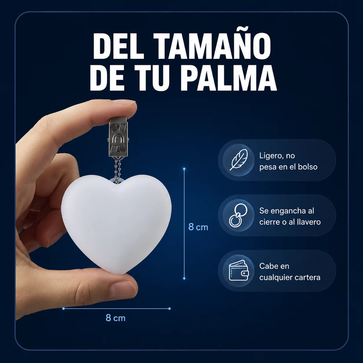 Corazón LED táctil